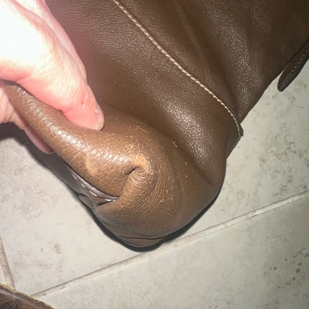 Dooney & Bourke Dillen Large Pocket Sac Brown Pebbled Leather Hobo Shoulder‎ Bag